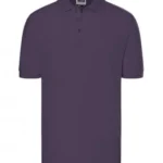 Polo Yaka Pamuk Tişört – Koyu Mor