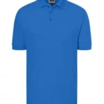 Polo Yaka Pamuk Tişört – Mavi