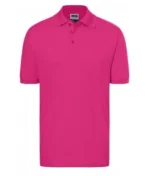 Polo Yaka Pamuk Tişört – Pembe