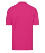 Polo Yaka Pamuk Tişört – Pembe - Görsel 4