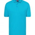 Polo Yaka Pamuk Tişört – Turkuaz