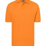 Polo Yaka Pamuk Tişört – Turuncu