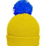 Püsküllü Bere – Sarı / Mavi