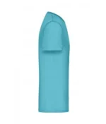 V Yaka Pamuk Tişört – Açık Mavi - Görsel 3