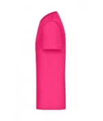 V Yaka Pamuk Tişört – Pembe - Görsel 2