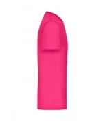 V Yaka Pamuk Tişört – Pembe - Görsel 3
