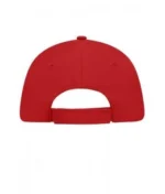 Yüksek Kaliteli %100 Pamuk Gabardin 5 Panel Sandwich Şapka – Kırmızı Beyaz - Görsel 4