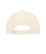 Yüksek Kaliteli %100 Pamuk Gabardin 5 Panel Sandwich Şapka – Natural Beyaz-Lacivert - Görsel 4