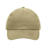 Yüksek Kaliteli %100 Pamuk Gabardin 6 Panel Şapka – Bej