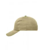 Yüksek Kaliteli %100 Pamuk Gabardin 6 Panel Şapka – Bej - Görsel 2