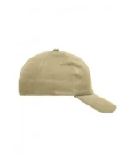 Yüksek Kaliteli %100 Pamuk Gabardin 6 Panel Şapka – Bej - Görsel 3
