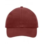 Yüksek Kaliteli %100 Pamuk Gabardin 6 Panel Şapka – Bordo