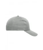 Yüksek Kaliteli %100 Pamuk Gabardin 6 Panel Şapka – Gri - Görsel 3