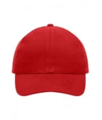 Yüksek Kaliteli %100 Pamuk Gabardin 6 Panel Şapka – Kırmızı