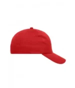 Yüksek Kaliteli %100 Pamuk Gabardin 6 Panel Şapka – Kırmızı - Görsel 3