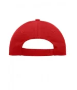 Yüksek Kaliteli %100 Pamuk Gabardin 6 Panel Şapka – Kırmızı - Görsel 4