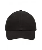 Yüksek Kaliteli %100 Pamuk Gabardin 6 Panel Şapka – Siyah