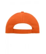 Yüksek Kaliteli %100 Pamuk Gabardin 6 Panel Şapka – Turuncu - Görsel 4