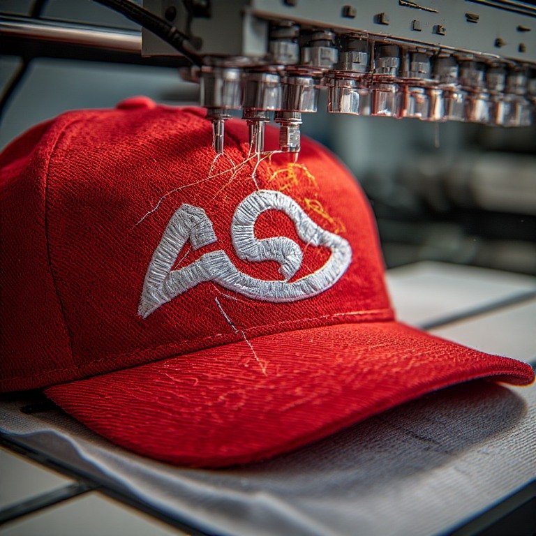 Markaya özel nakışlı promosyon kep modelleri ve profesyonel işleme.