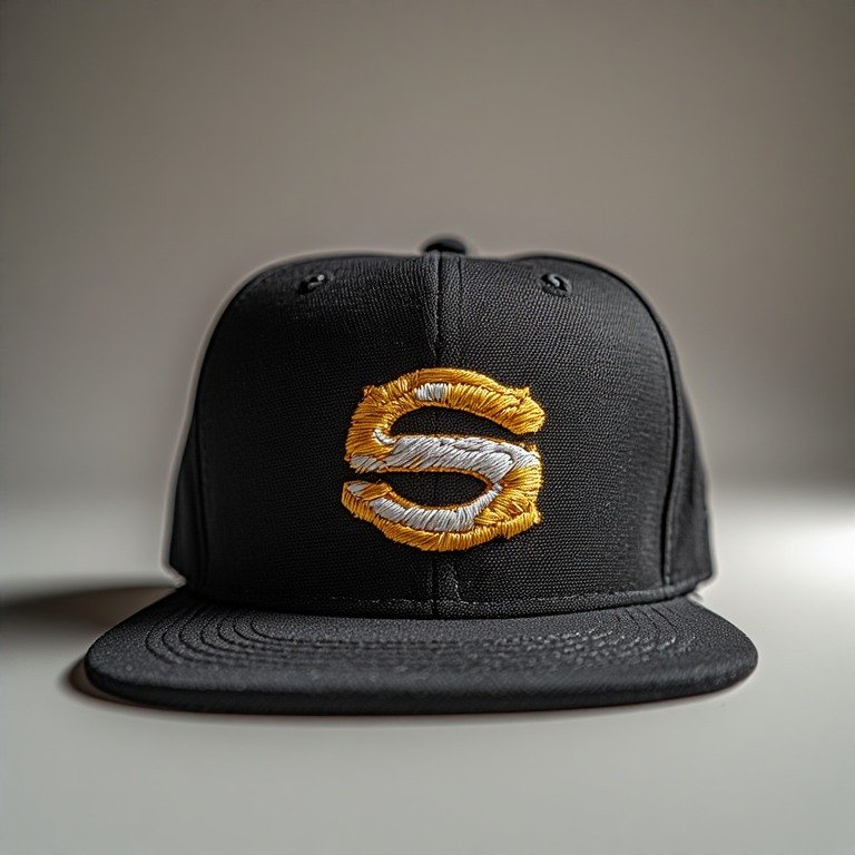 Özel tasarım nakışlı şapkalar ve kabarık 3D nakış tekniği ile işlenmiş marka logosu detayı.