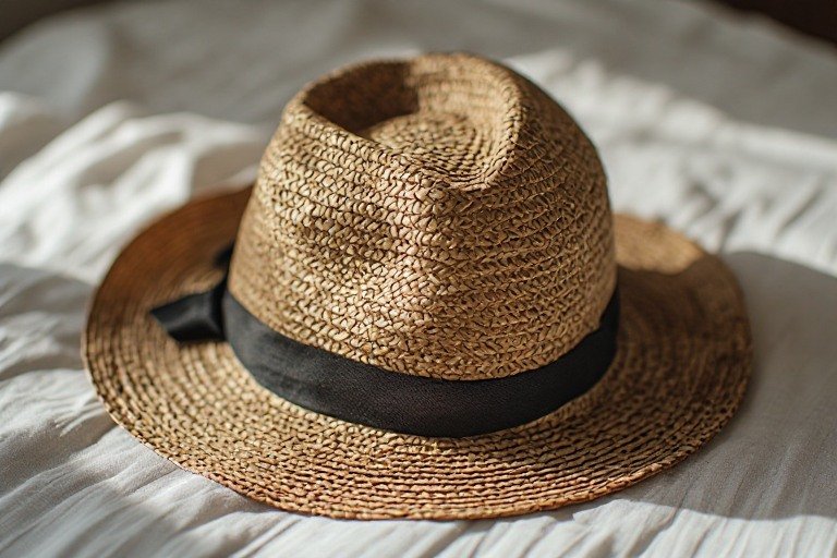 Hasır fedora — şehir için şık hasır model